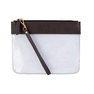 Necessaire Alice G Transparente Bolonha Espresso