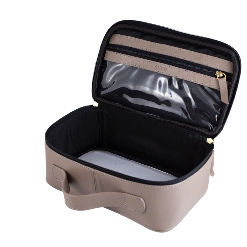 Necessaire Vivi Saffiano Caramelo - Imagem 3